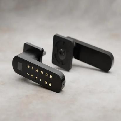 Ozone Smart Bluetooth Internal Lock for Wooden & Metal Doors - OZ-FDL-22 LIFE BLACK by Ozone for Bedroom, Office : Colours available: Black