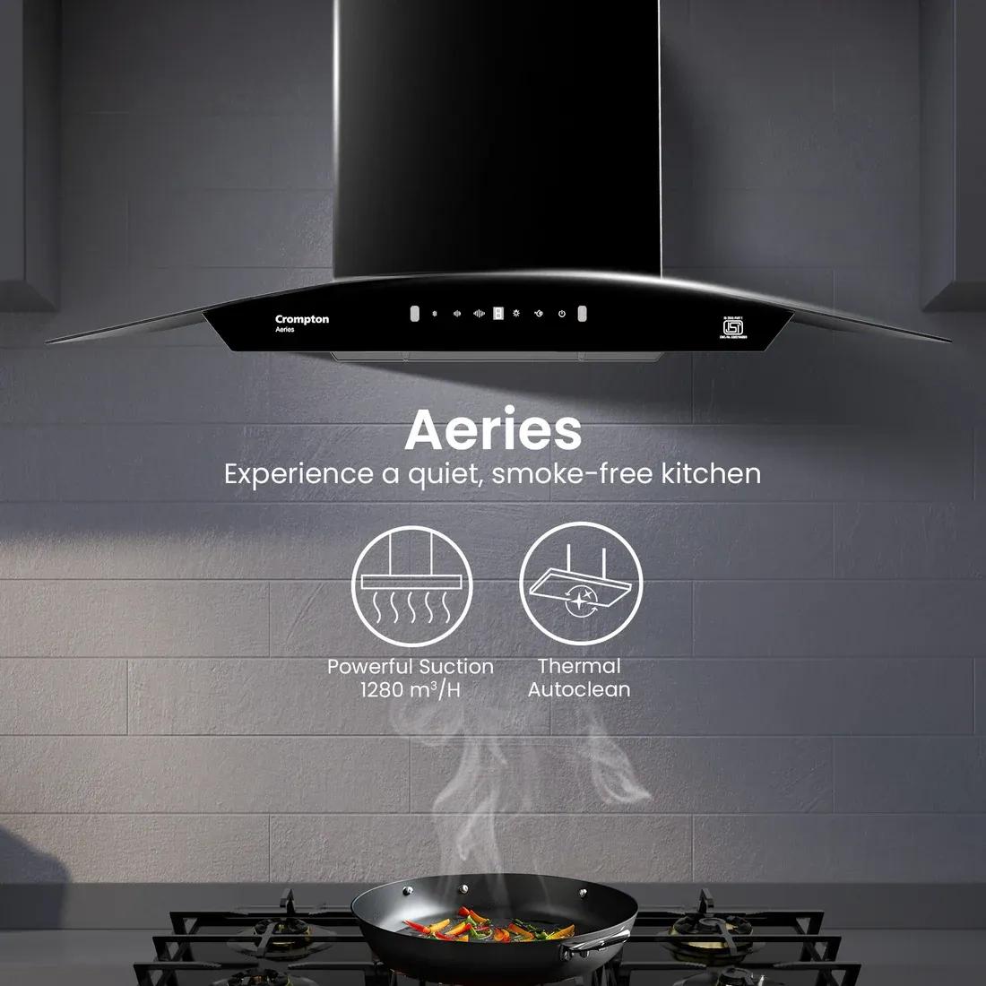 Crompton Aeries Curv Filterless Ind Chimney 75cm 1