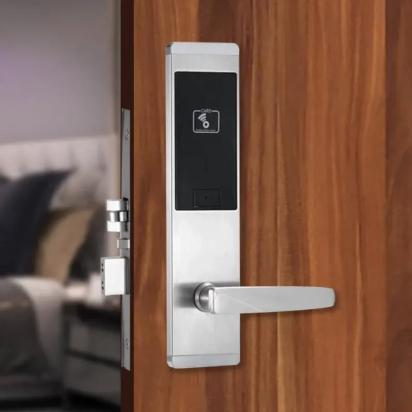 Ozone Software Based Hotel Door Lock - OZEL-RF-V9-666L-N STD by Ozone for Hotel, Resort : Colours available: BlackMatt
