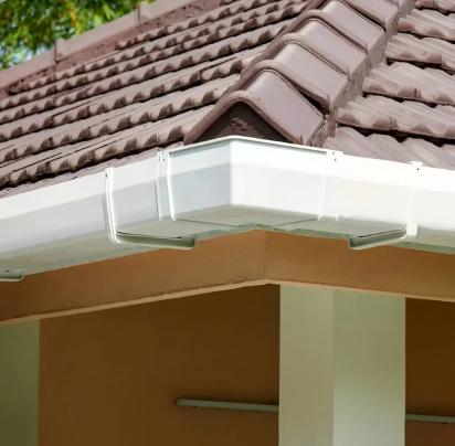AV Roof Rainwater Gutter For Residential And Commercial Building by AV Roofings : Colours available: White