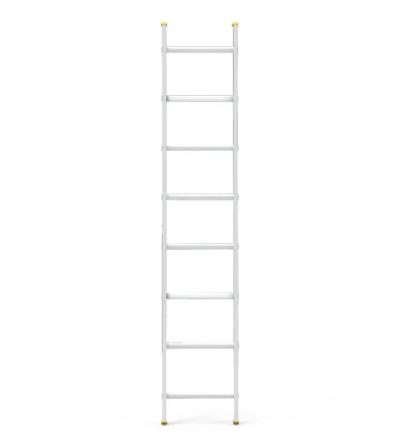 Youngman Y-Access Aluminum Wall Support Straight Ladder 8141 by Y Equipment Services : Colours available: Chrome 5 3