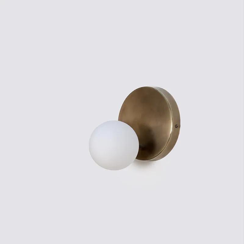 The Living Influence Stem Wall Sconce Glass Globe