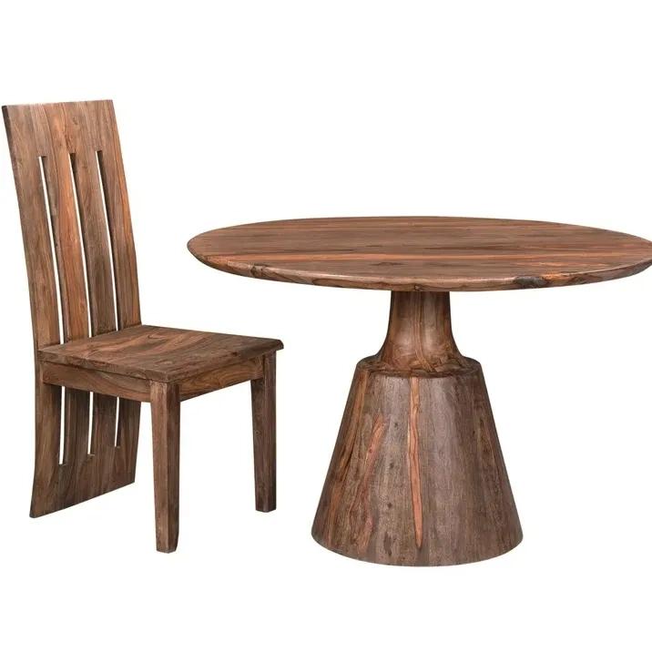 Daywithwood Sheesam Wood Dining Set With 4 Chair,Furniture 4