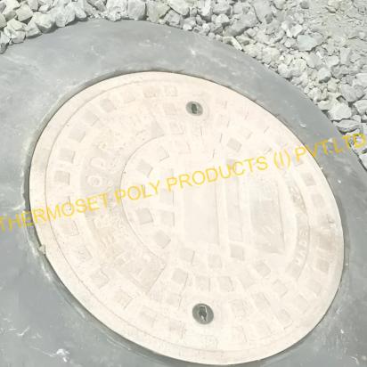 Thermoset Poly FRP GRP Composite Solid Top Manhole Covers by Thermo Drain 9 9