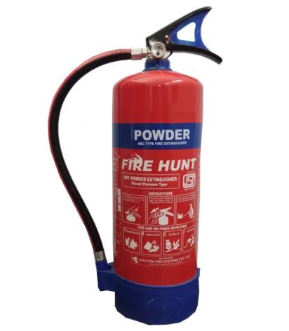 FireSquad ABC Powder Type (Stored Pressure) Fire Extinguisher 6 Kg - Fire Hunt by Fire Squad : Colours available: Red
