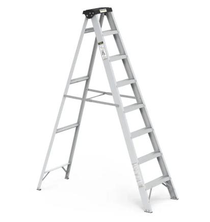 Youngman Y-Access Aluminum Single Side Self Supporting Ladder AL4 Tread-300 by Y Equipment Services : Colours available: Chrome 14 4