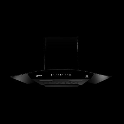 Crompton Aeries Curv Filterless Ind Chimney 75cm by Crompton : Colours available: Black