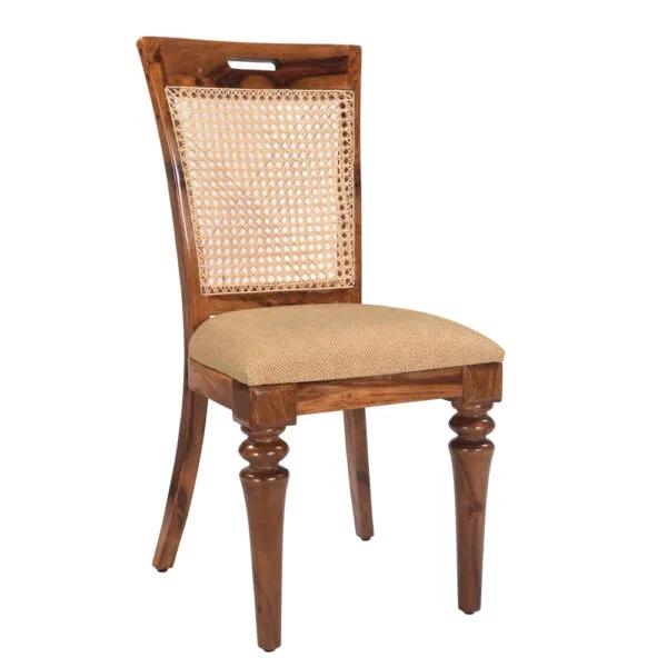 Natural Living Wooden George Cane Back Dining Chair 2