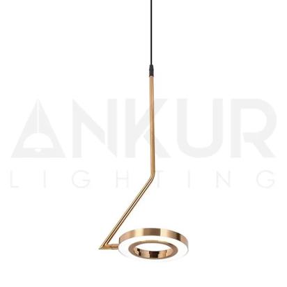 Ankur Ferrous Modern Metal LED Pendant Light For Kitchen And Dining Hanging Light by Ankur : Colours available: Gold 6 7