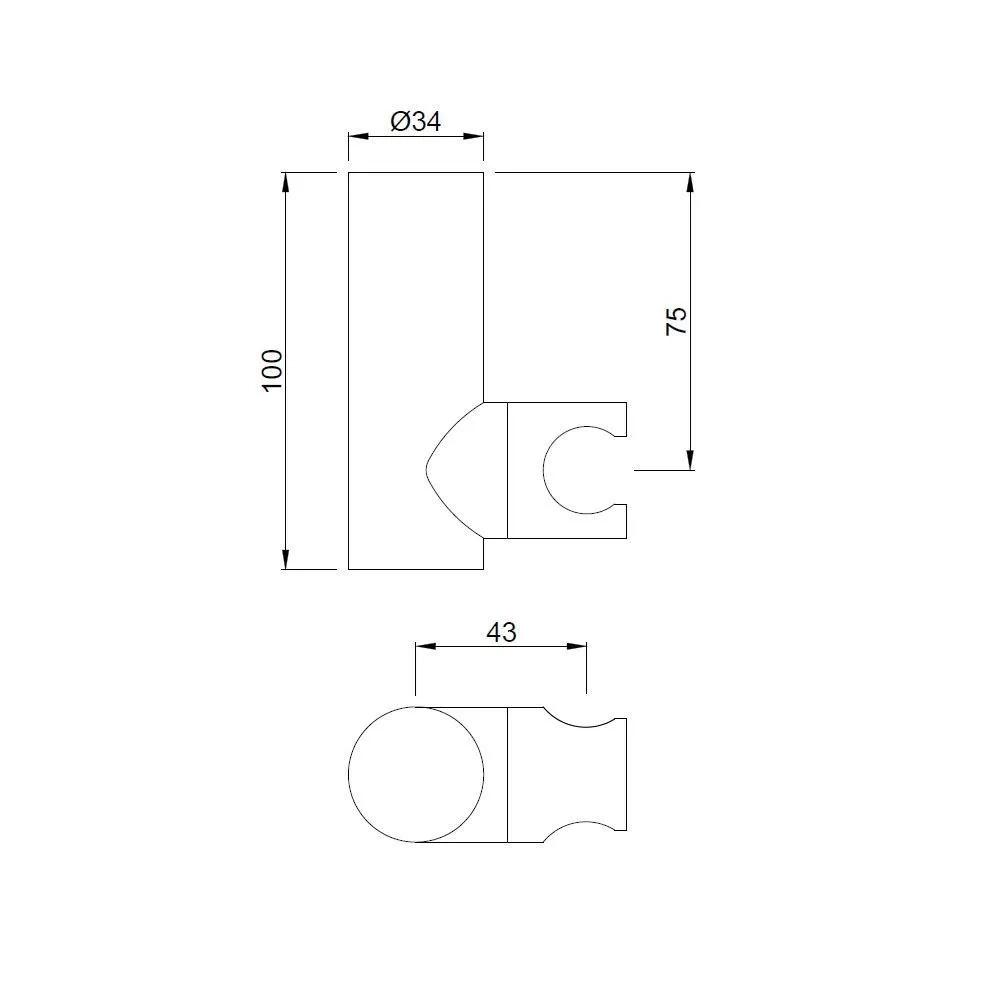 Jaquar Premium Wall Bracket - Graphite 1