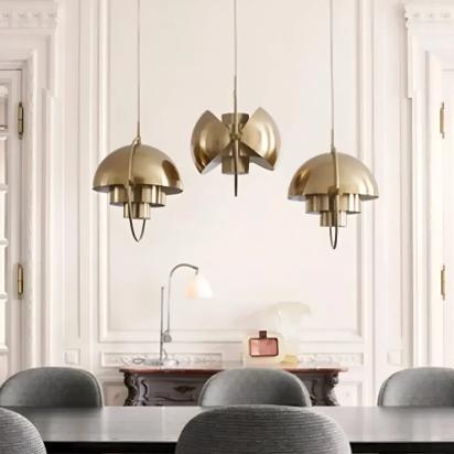 Ankur Fresco Modern Desinger Hanging Light Antique Brass Finish Semicircular Pendant Light by Ankur : Colours available: Goldenrod 6 7