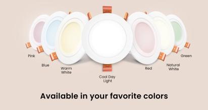 Crompton 7W Star Glaze Pro Round LED Downlighter by Crompton : Colours available: White 2 5