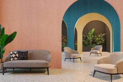 Natural Veneers Chroma Collection 3101 by Natural Veneers : Colours available: RosyBrown