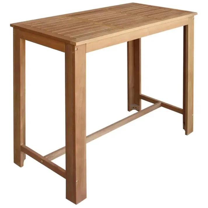 GKW Dining Set: Person Bar Height Acacia Solid Wood Dining Set 3