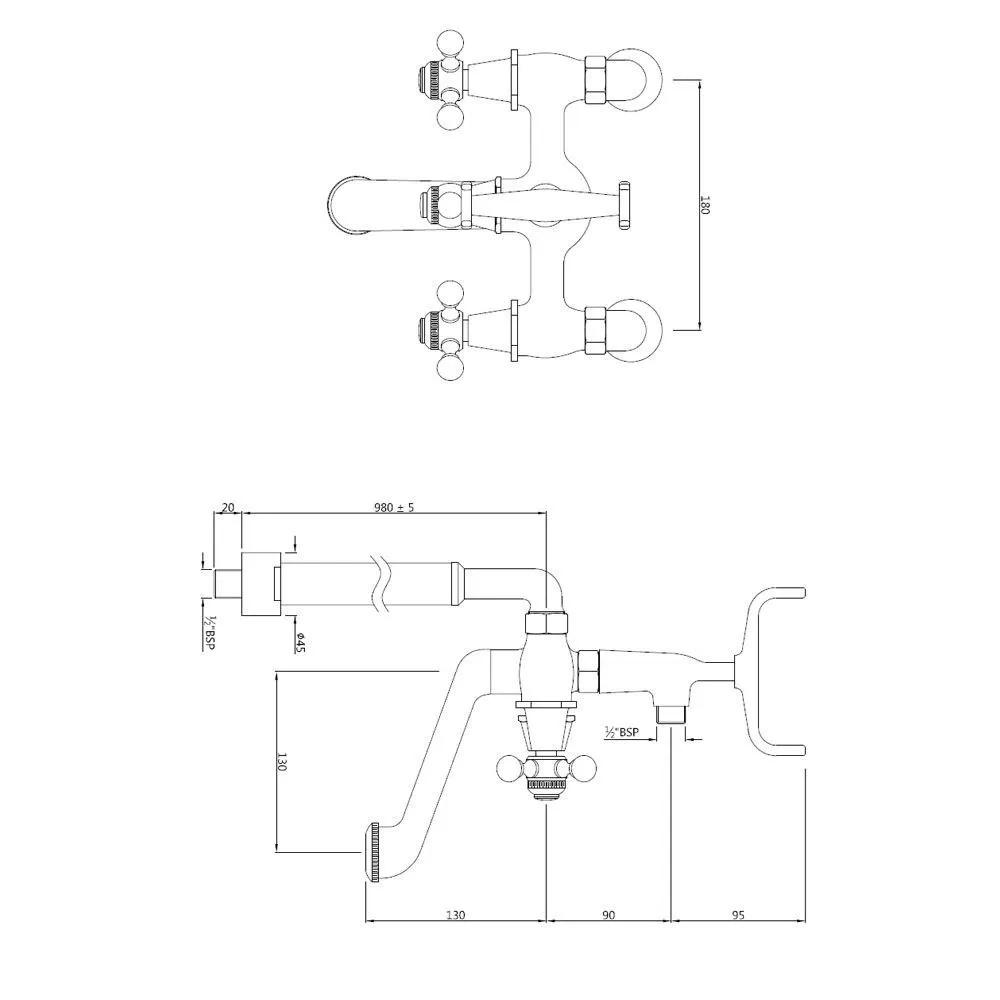 Jaquar Bath and Shower Mixer - Stainless Steel - QQT-SSF-7271HL 1