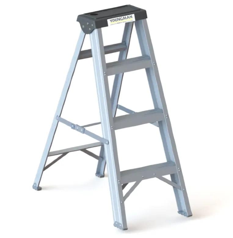 Youngman Y-Access Aluminum Single Side Self Supporting Ladder AL4 Tread-300