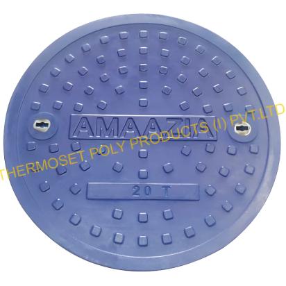 Thermoset Poly FRP GRP Composite Solid Top Manhole Covers by Thermo Drain 7 8