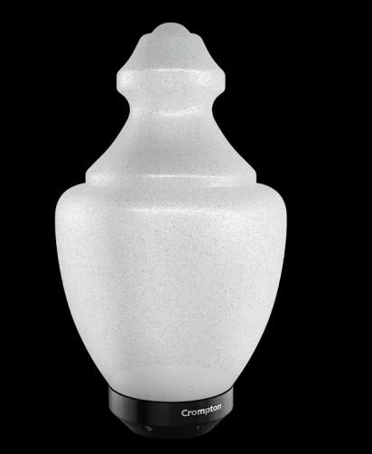 Crompton Solarion Imperial Neo Gate Lamp (Plastic With B22 Holder) by Crompton : Colours available: White 4 9