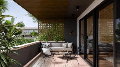 VOX Infratop Soffit Walnut Panel by Vox : Colours available: WoodyBrown 5 4