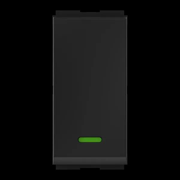 GM Modular Ziconoc Switches 10AX 1 Way Switch with Indicator (LED) AA 1 362 - Electric Grey