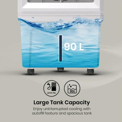 Crompton Aura Dac Air Cooler - 90-L by Crompton : Colours available: White, RoyalBlue 11 6