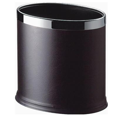 Dolphy Black Open Oval Room Dustbin 8 Litre - DWBN0004-BL by Dolphy for Hotel, Resort : Colours available: Black
