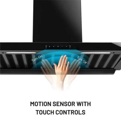 Glen Under Cabinet Auto Clean Filter less Kitchen Chimney with Motion Sensor 90cm, 1400 m3/h (CH6052UCAC90) 8