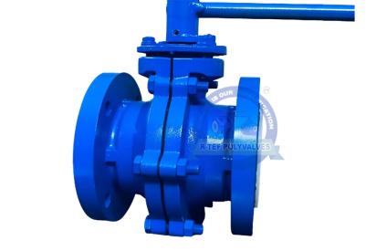 Rtef Polyvalves Lined Ball valve (2 pc design) by R -Tef Polyvalves : Colours available: DarkBlue 4 4