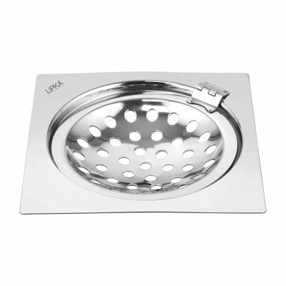 Lipka Eon Square Flat Cut Floor Drain with Hinge (5 x 5 Inches)