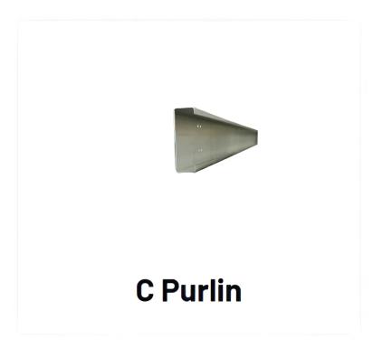 Metco Purlins & Grits - C Purlin by Metco : Colours available: Silver