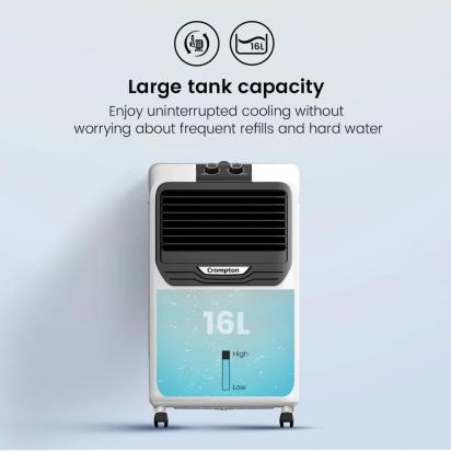 Crompton Jedi PAC Air Cooler - 16-L by Crompton : Colours available: Black, White 9 1