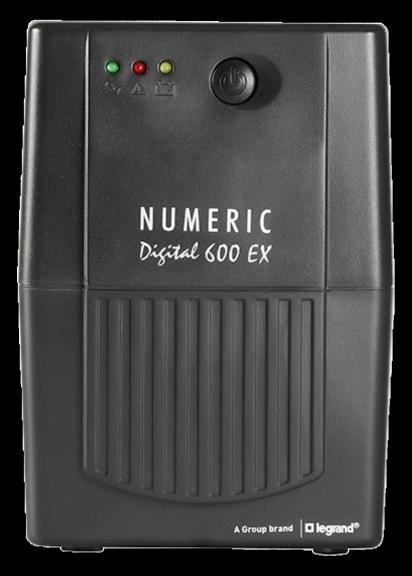 Line Interactive Ups Digital 600 Ex by Numeric for Multipurpose : Colours available: Black