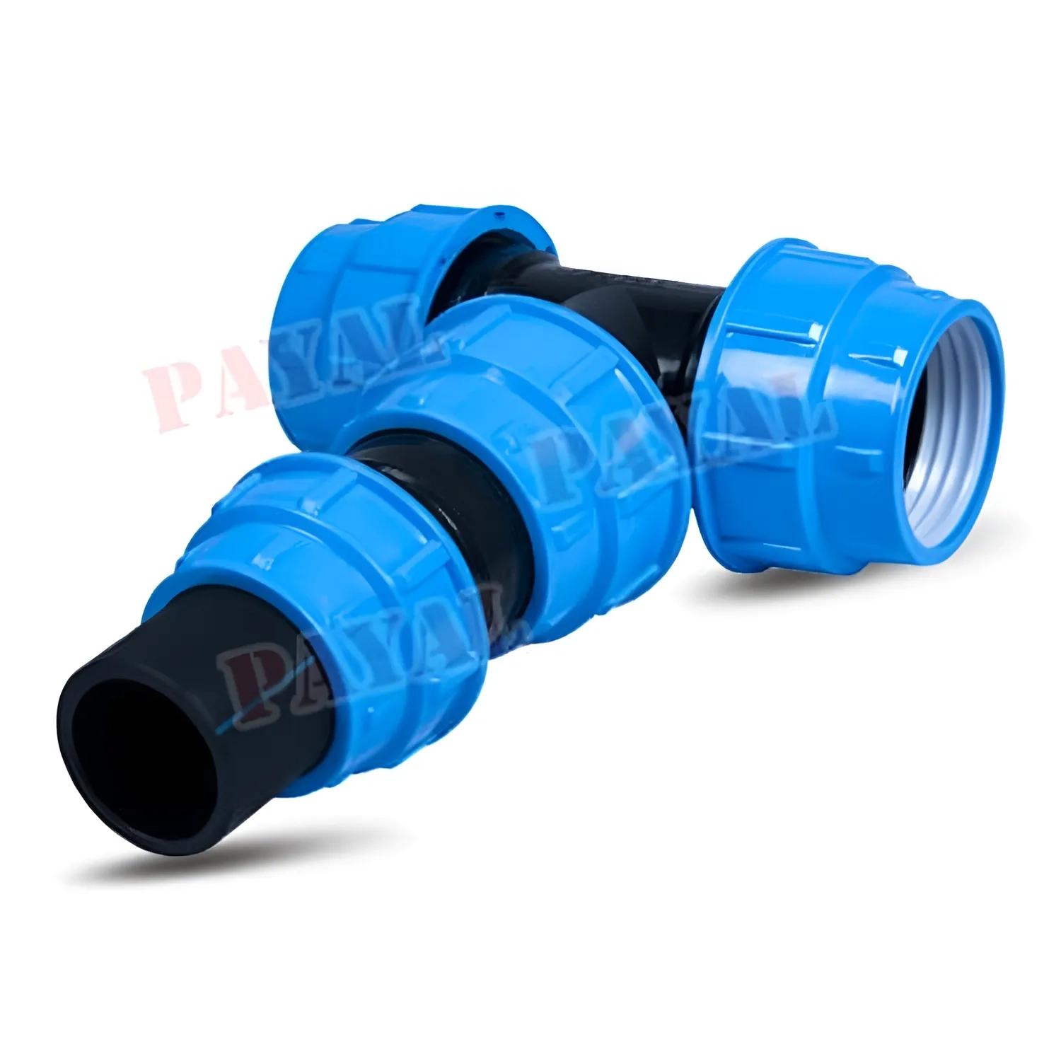 Payal Irrigation HDPE Compression Fitting Reducer Tee