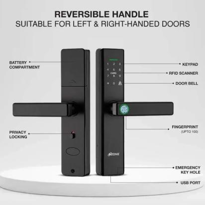 Ozone Smart Wi-Fi Internal Lock for Wooden & Metal Doors by Ozone 9 4