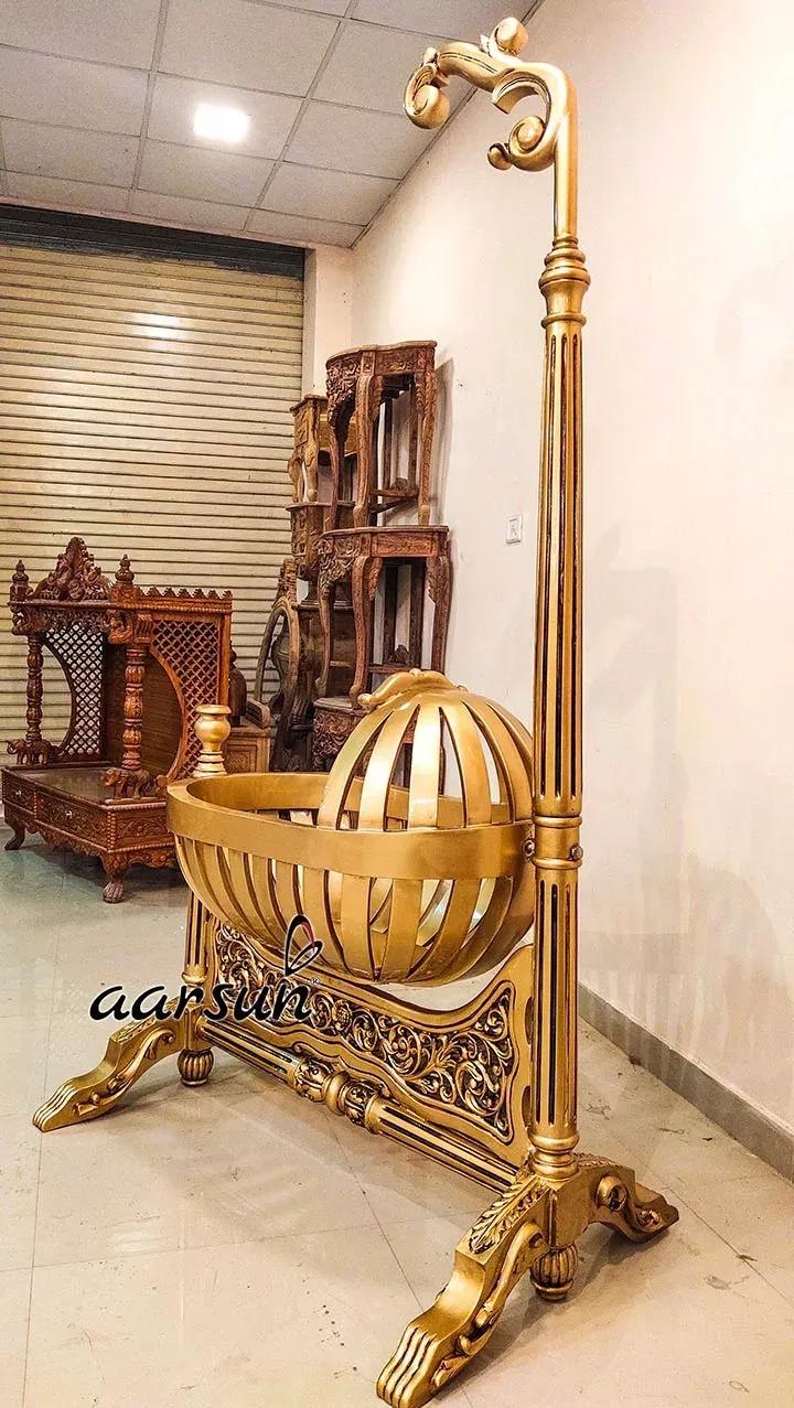 Aarsun Handcrafted Gold Finish Cradle YT-263 2