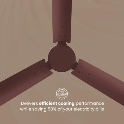 Crompton Energion Hyperjet BLDC Ceiling Fan - Brown by Crompton : Colours available: Brown 14 3