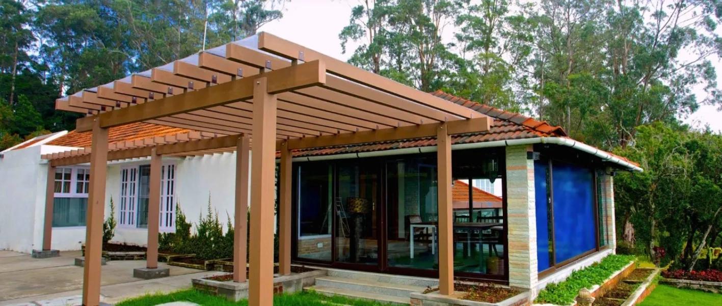 Everwood WPC Pergolas for Outdoor and Terrace Applications - WPC Lite-Fin 100