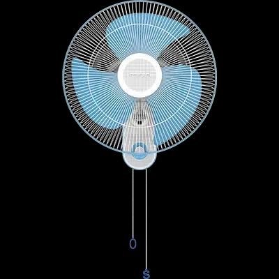 Polycab Aery HS Wall Fan - Sky Blue