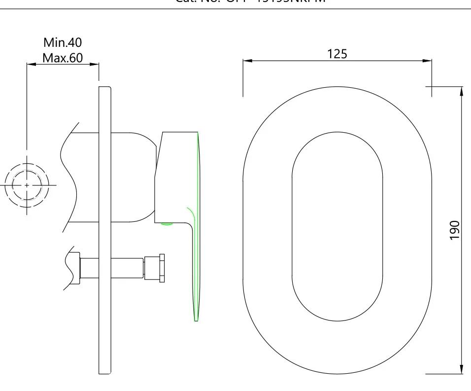 Jaquar 3-Inlet Single Lever Concealed Diverter - Antique Copper - OPP-ACR-15193NKPM 1