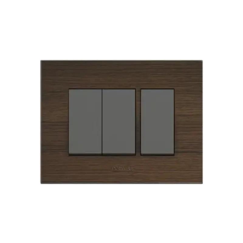 Polycab Caprina - 6M Grid Frame + Cover Levana (Natural Wood)