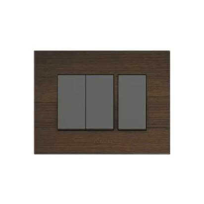 Polycab Caprina - 6M Grid Frame + Cover Levana (Natural Wood) by Polycab : Colours available: WoodyBrown