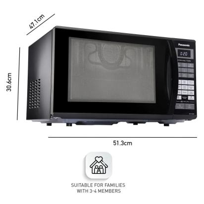 Panasonic 27L Convection Microwave Oven (NN-CT645BFDG, Black Mirror, 360 Heat Wrap, Magic Grill, 101 Auto Cook Menus) by Panasonic : Colours available: Black 1 2