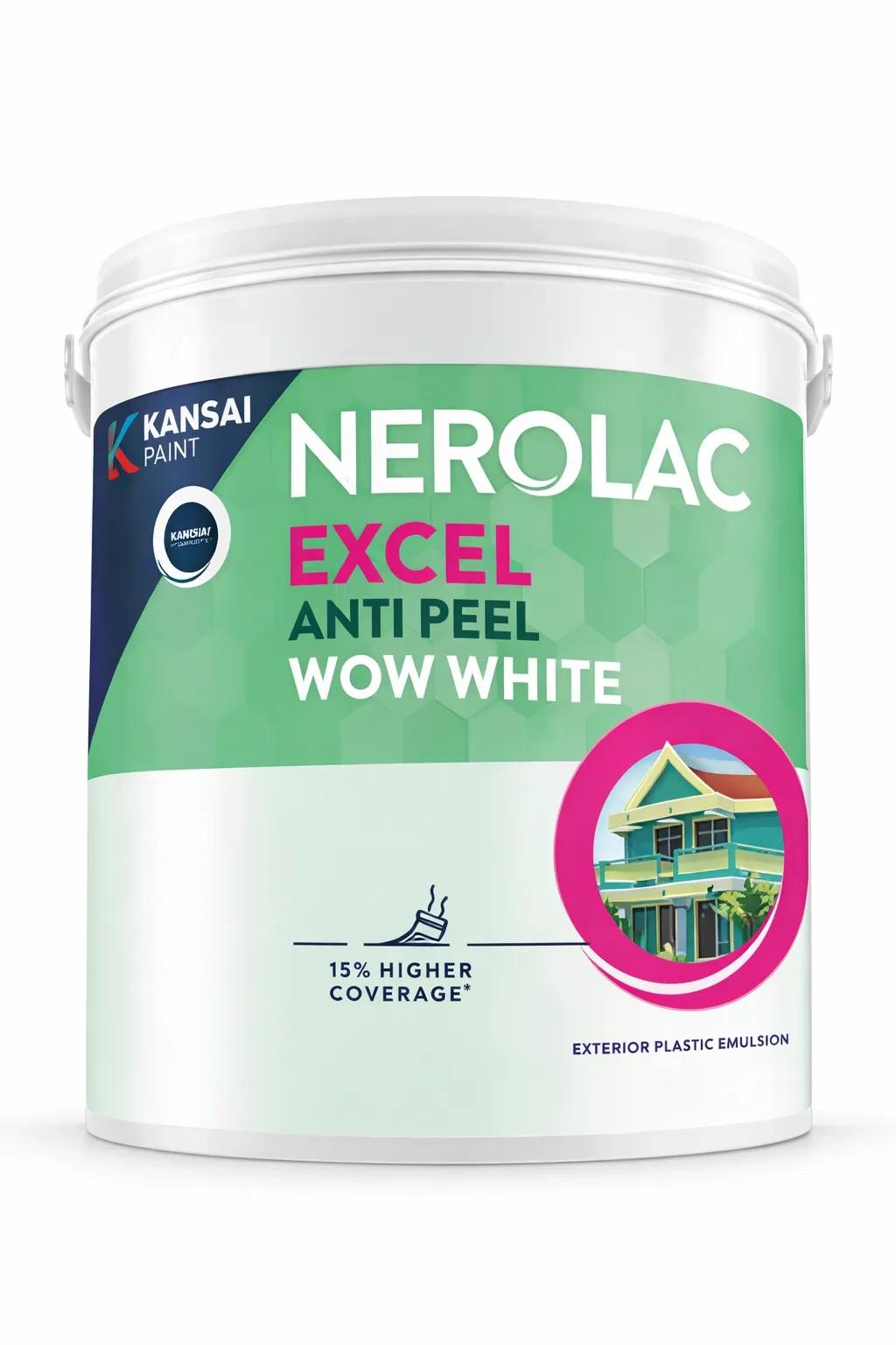 Nerolac Excel Antipeel Wow White Exterior Paint