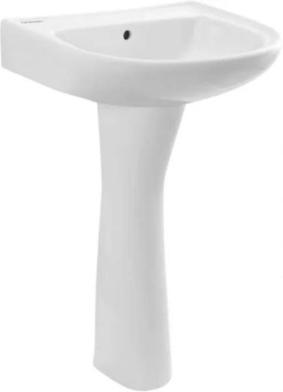 Slick Pedestal Washbasin by Hindware : Colours available: White
