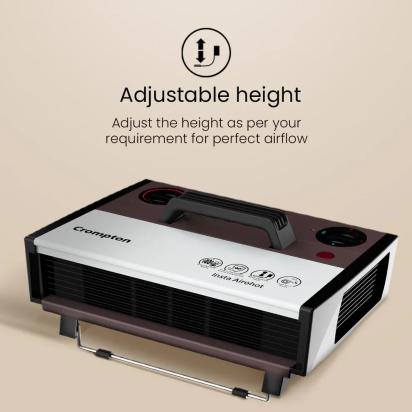 Crompton Insta Airohot 2000W Heat convector Room Heater with Blower by Crompton : Colours available: Black 2 2