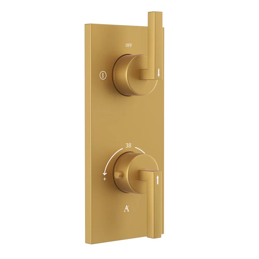 Artize Concealed Thermostat - Gold Matt PVD - LIN-GMP-71681N