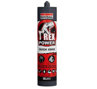 Soudal T-Rex Power Quick Grab Adhesive by Soudal for Construction Works : Colours available: Black, Red
