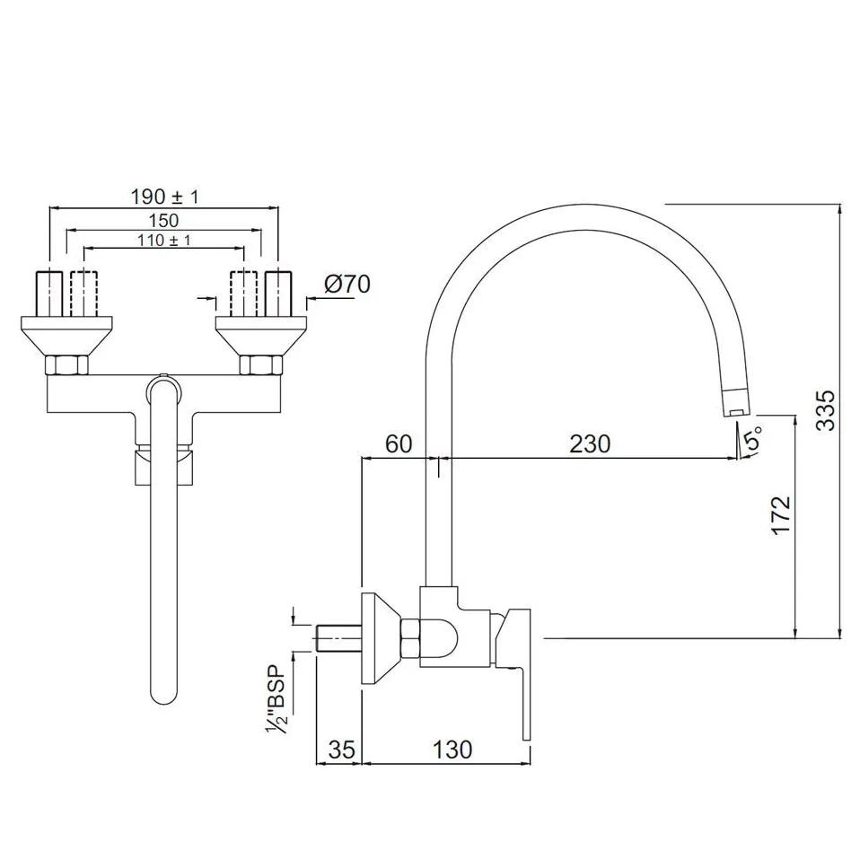 Jaquar Single Lever Sink Mixer - FUS-CHR-29165 1