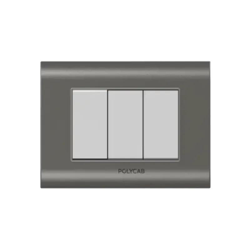 Polycab Curl Plus - 8M (H.) Grid Frame + Cover Curl Plus Mag. Grey Levana
