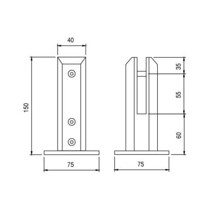 Ozone Spigot - OZRSP-CS-150X40MM SSS by Ozone for Residential, Commercial, Interior & Exterior : Colours available: Silver 3 1
